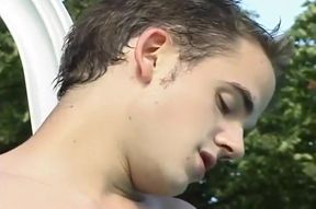 Two Gay Twinks Fuck By The Pool