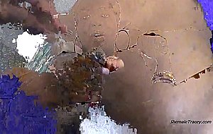 Shemale traceys monster cock