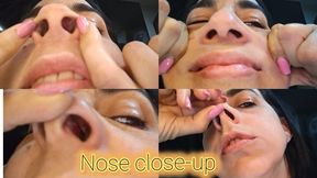 My nose too close to catch your gaze
