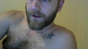 Hairy Guy Gets Ready for Some Fun