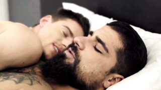 Young skinny American Lev Ivankov and Ryan Bones, anal fucked