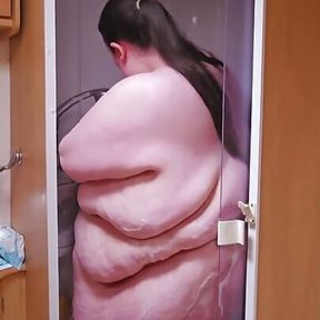 Showering in a Caravan Naked