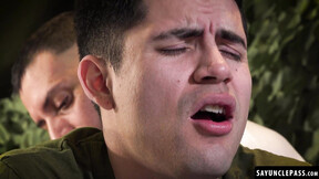 ”Caetano Soares gets on his knees to please Sergeant Daniel Trebol”