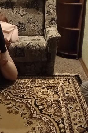 Your girlfriend is busy now. Wait cuckold