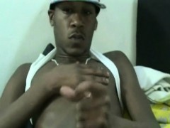 Black Ghetto Masturbate his Big Dick