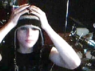 Hot emo teen shemale cam cums