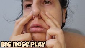 Big Nose Play & Nose Picking - Snot Piggy Nose Fetish Chubby Girl