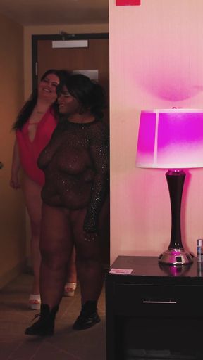 BBW Stella Carter and Chantel Chanel with a Strap on