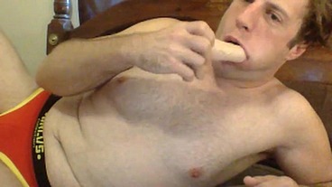 Straight Dude Solo Dildo Play On Webcam