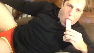 Straight Dude Solo Dildo Play On Webcam