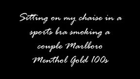Sitting and casually smoking a couple Marlboros