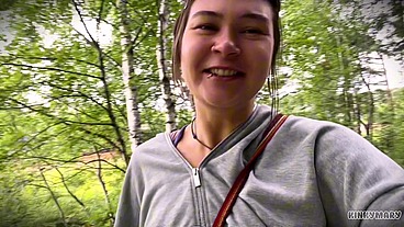 Daring Outdoor Piss Ritual in Park - Kinky Mary Drinks Everything