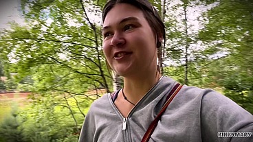 Daring Outdoor Piss Ritual in Park - Kinky Mary Drinks Everything