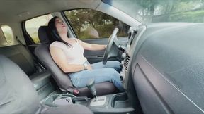 Kendra In Jeans, Driving & Touches Herself