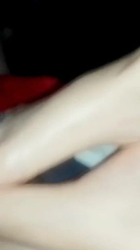 Erotic Footjob with Black Nail Polish!