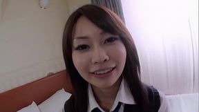 Japanese Teen Yuri Aine Gets A Creampie On Her Furry Muff