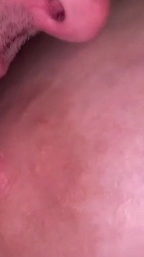 My new discovery huge natural tits MILF! Fingering her pussy and nipples suckings.