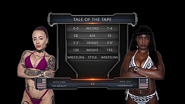 Faith Vixxen vs Paris Love Female Wrestling