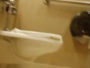 Public bathroom pup play♡