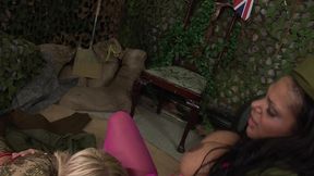 india babe and stacey saran are here to make the soldiers  time more enjoyable, so they...