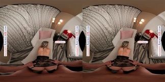 VR porn star experience with bubble butt cutie Aria Banks