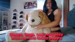 Kisses, hugs, and sexy play with my new teddy puppy