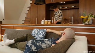 Denis groans with pleasure, as Donnie starts pounding away