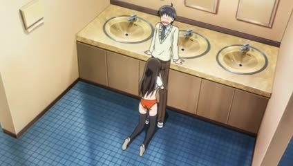 Anime toiler sucking