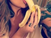 Millie Stylez Deepthroats Banana