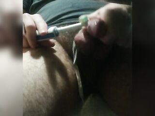 Lastly cumming in my chastity cage for the 1st time