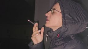 Smoking under the moonlight