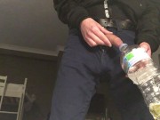 When your a boy and you need to pee but there is no urinal