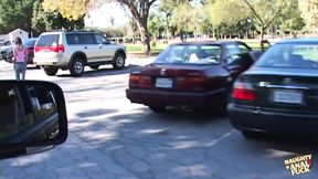 Stranger in the lot leads to a wild three-way encounter