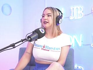 BBC DOUBLE ORAL - Busty golden-haired DanielaGomez and her almost all amazing friend lose control sucking a massive BBC at the same time.