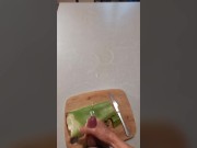 How to masturbate the penis with aloe vera lube gel and ejaculate a lot of sperm - POV tutorial