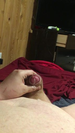Early morning jerk quick cum