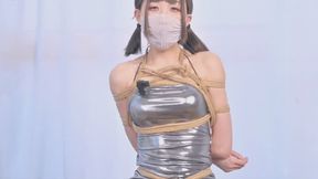Silver short skirt pure desire black silk girl 01