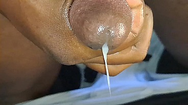 A solo bathroom gay masturbation cum