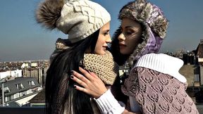 Lez perverted bae seduces dirty dyke in threesome sex