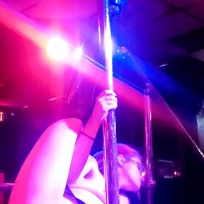 Fully Nude Pole Dance Routine