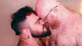 Hairy Ftm / Trans Man Gets Railed Bareback by Beefy Bear and Squirts Hard Part 1