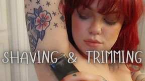 Shaving and Trimming My Armpits, Pussy and Legs!