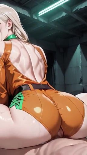 Horny Blonde Hentai Babe Sucks &amp; Fucks Hard in Derelict Warehouse   Clip 2