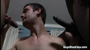 Gay Deep pounding by a black schlong 05