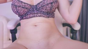 Titty Play and Playing with My Clitoris Nice and Fast