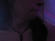 Succubus trans girl riding her girlfriend's dick
