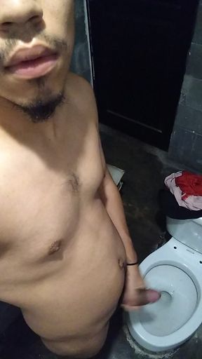 This Cute Boy Shows What A Bull In The Bathroom