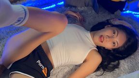 Hot Asian amateur facial: Cum on face and natural body