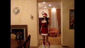 Snow Maiden in a New Year's dress