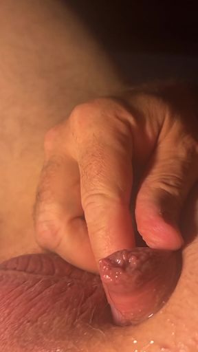 After an intense prostate massage, I when I continue to flow for more than a minute without touching myself